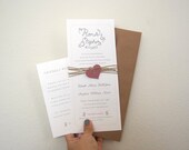 Classic Rustic Wedding Invitation