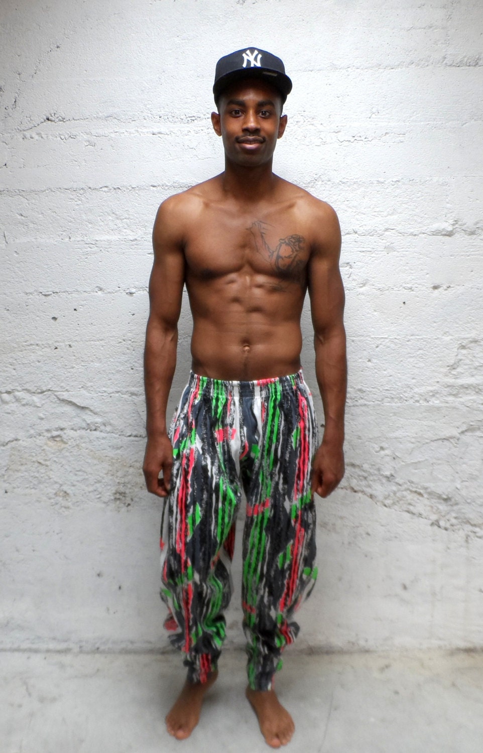 Neon Marks... Vintage Surf Pants