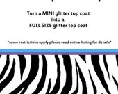 You Pick Turn a Mini Polish into a Full Size Glitter Nail Polish