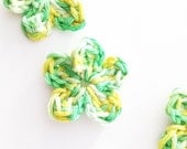 Crochet Flower Applique - Set of 10