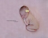 1 lovely yellow rosette flower headband newborn photo prop must have READY TO SHIP