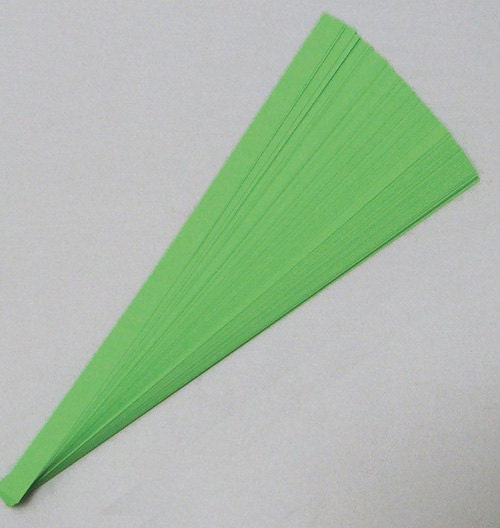 Lucky Stars Paper Strips (100): Emerald Green
