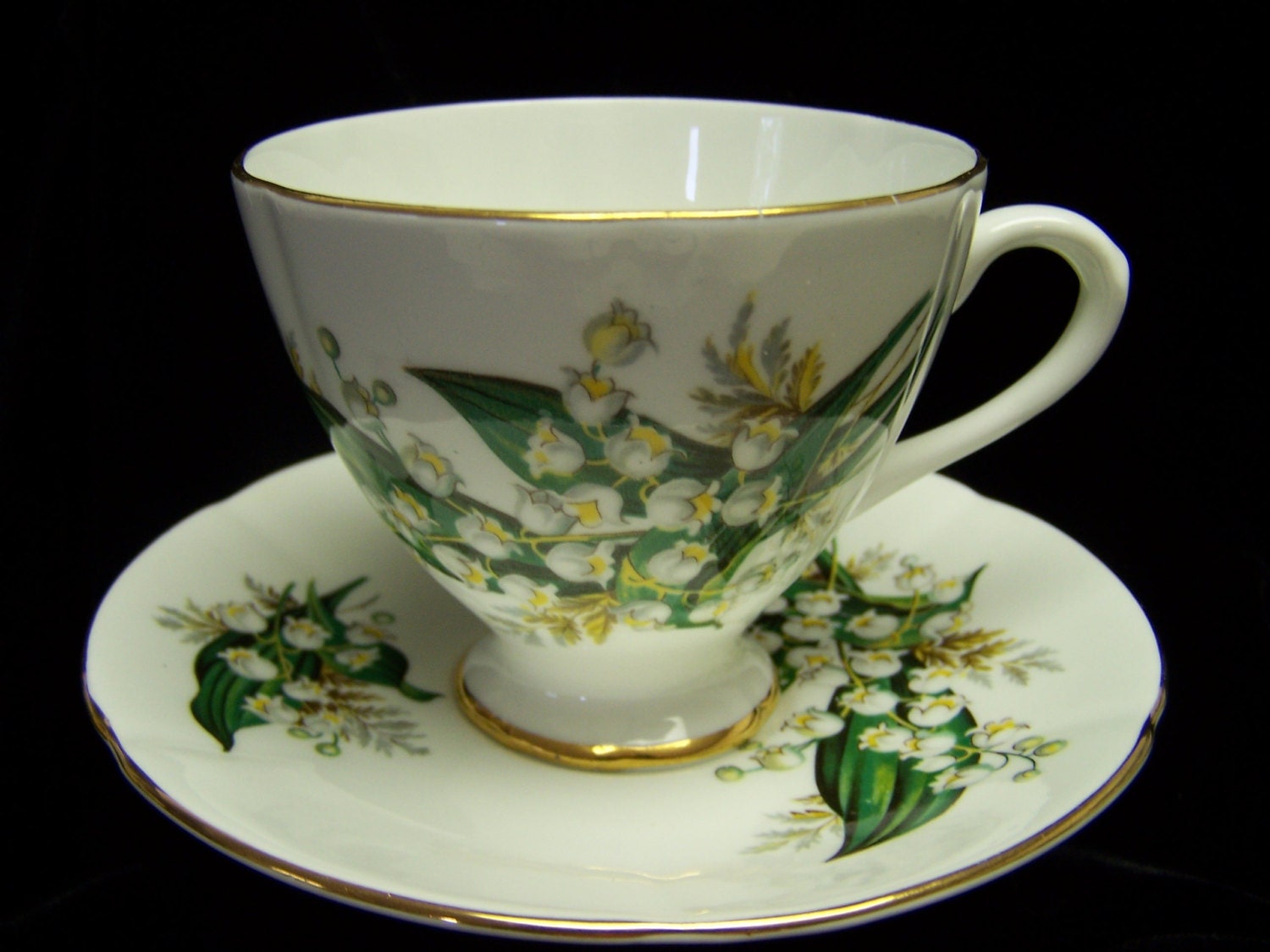 English Taylor and Kent Lily of  the Valley Cup and Saucer