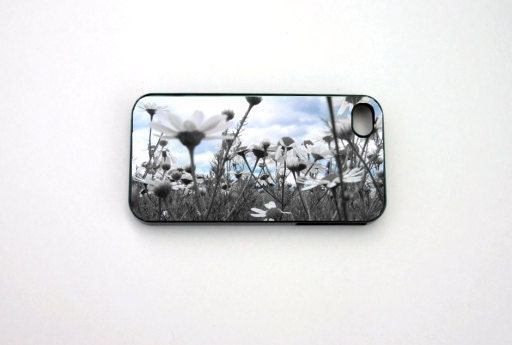 iPhone 5 Case, iPhone 4 Case, iphone 4s Case, Floral, Spring, Summer, Blue, White, Gray