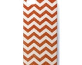 iPhone 5 Case - Orange and White Chevron Pattern