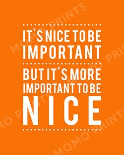 It's more important to be NICE - Print