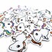 Mini unicorn stickers - mega pack of 32