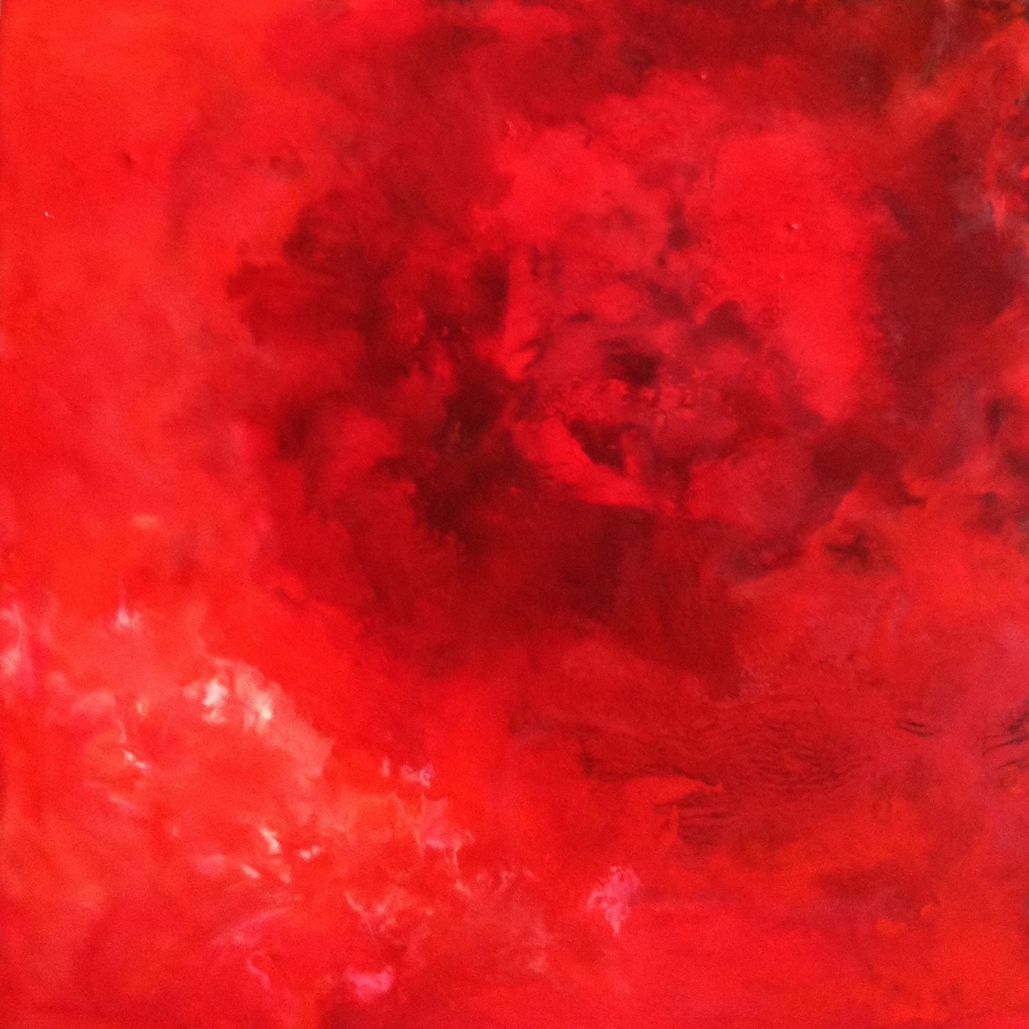 ROJO - an original encaustic painting