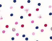 Let's Pretend by Sarah Jane for Michael Miller, painting dots in jewel, 1 yard