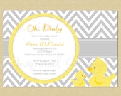 Rubber Duck Baby Shower Invitation - Matching Coordinates Available Il_170x135