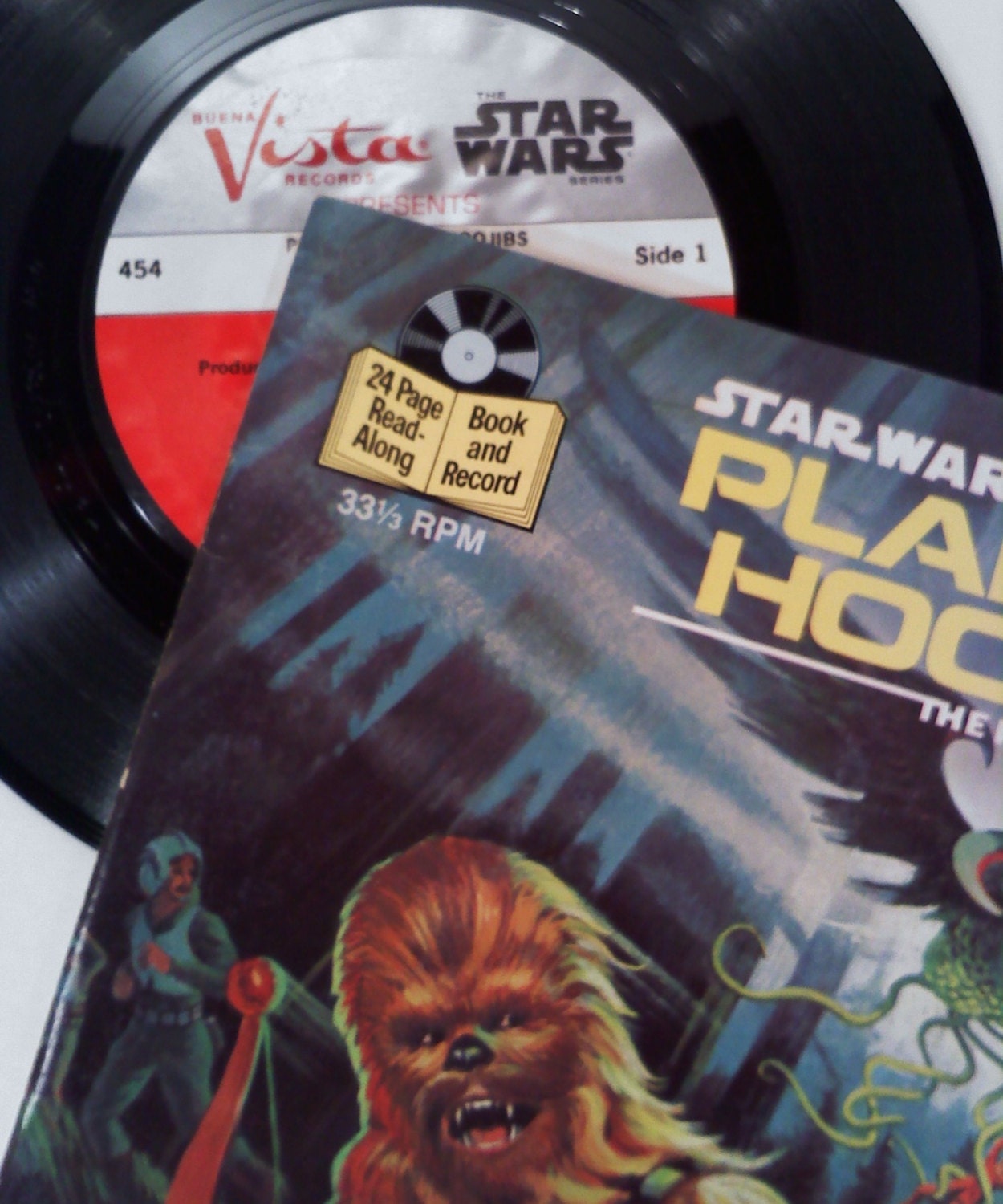Vintage Star Wars Book and Record Planet of the Hoojibs