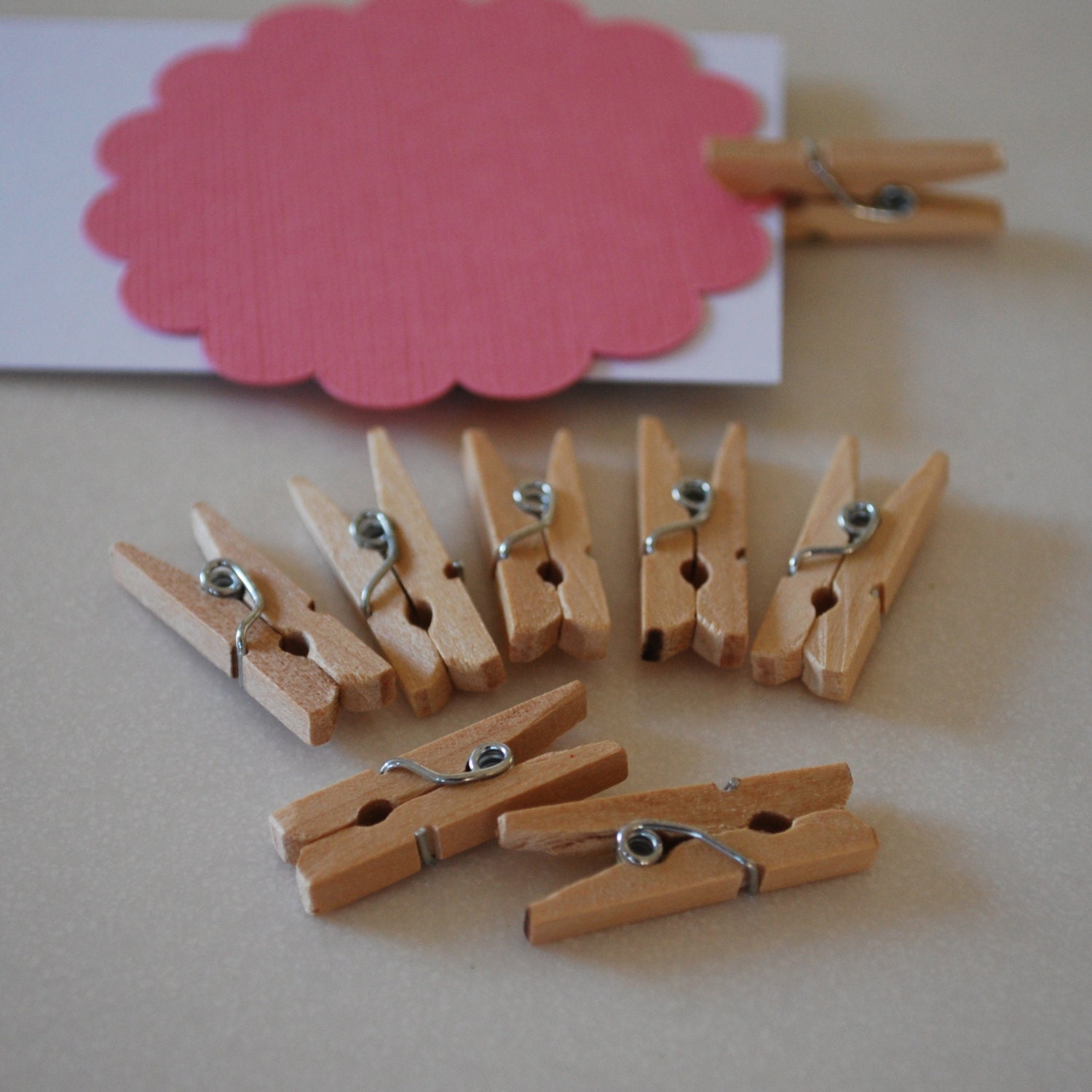 Pegs - 20 Mini Wooden Pegs - Natural Il_170x135