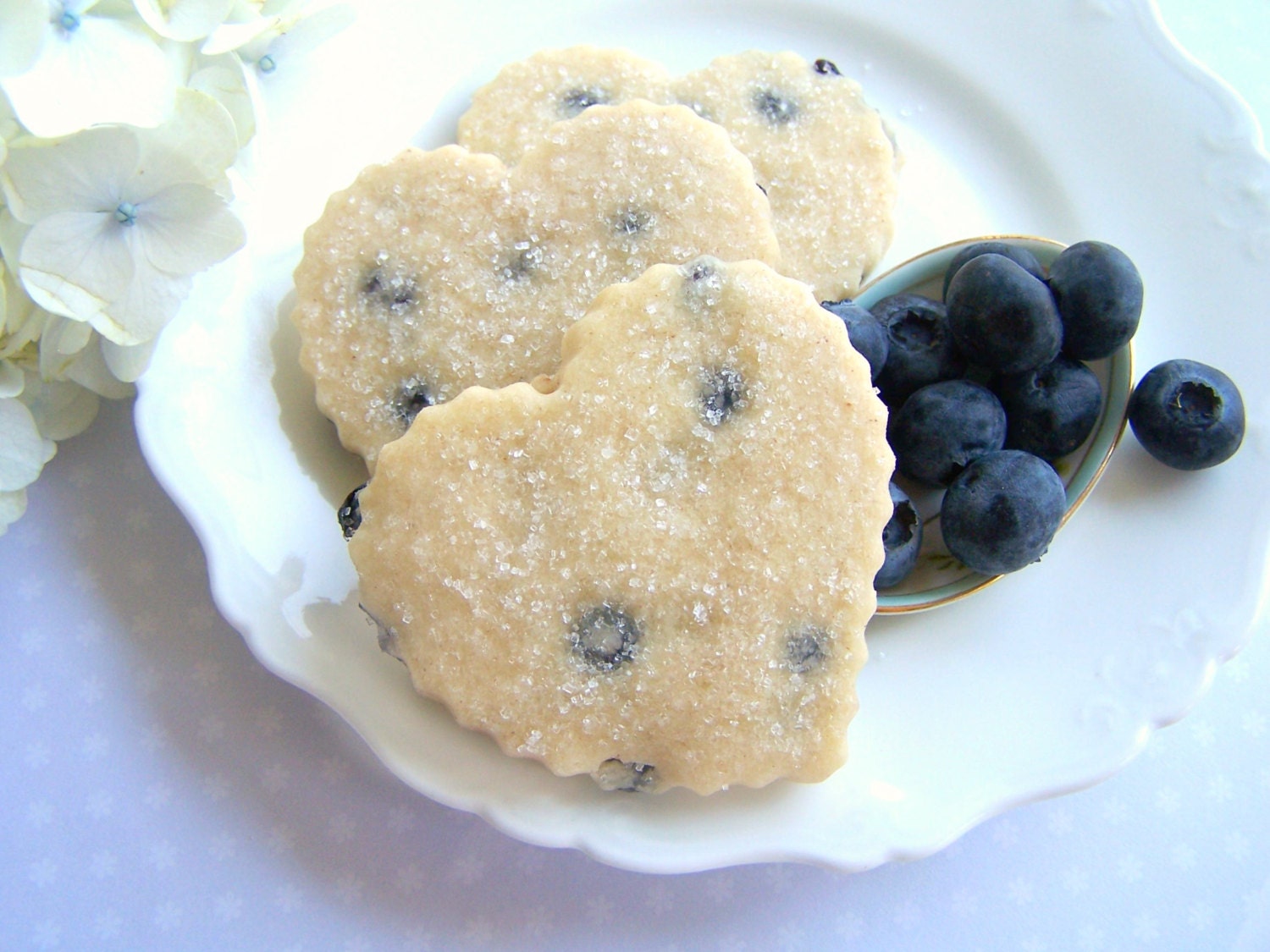 Cookie Treat Gift Tin - Blueberry Shortbread- 1 Dozen