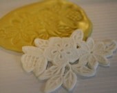 Silicone floral lace Mold for cake decorating cupcake decorating, chocolate, polymer clay, resin, silicone mould, flower lace mold