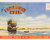Plymouth Massachusetts - Postcard Folder - 620