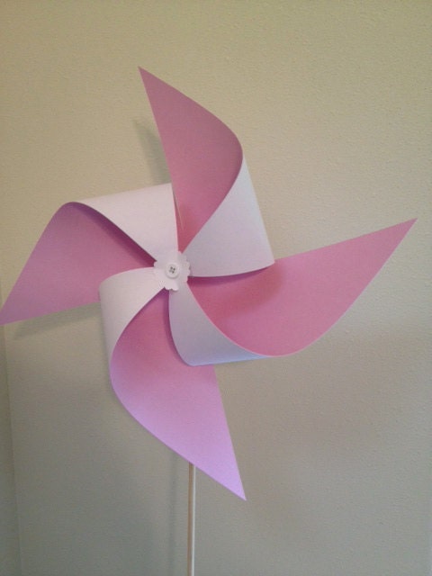 Large Pinwheel Light Pink and White