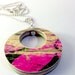 Recycled Skateboard Wood Pendant Necklace