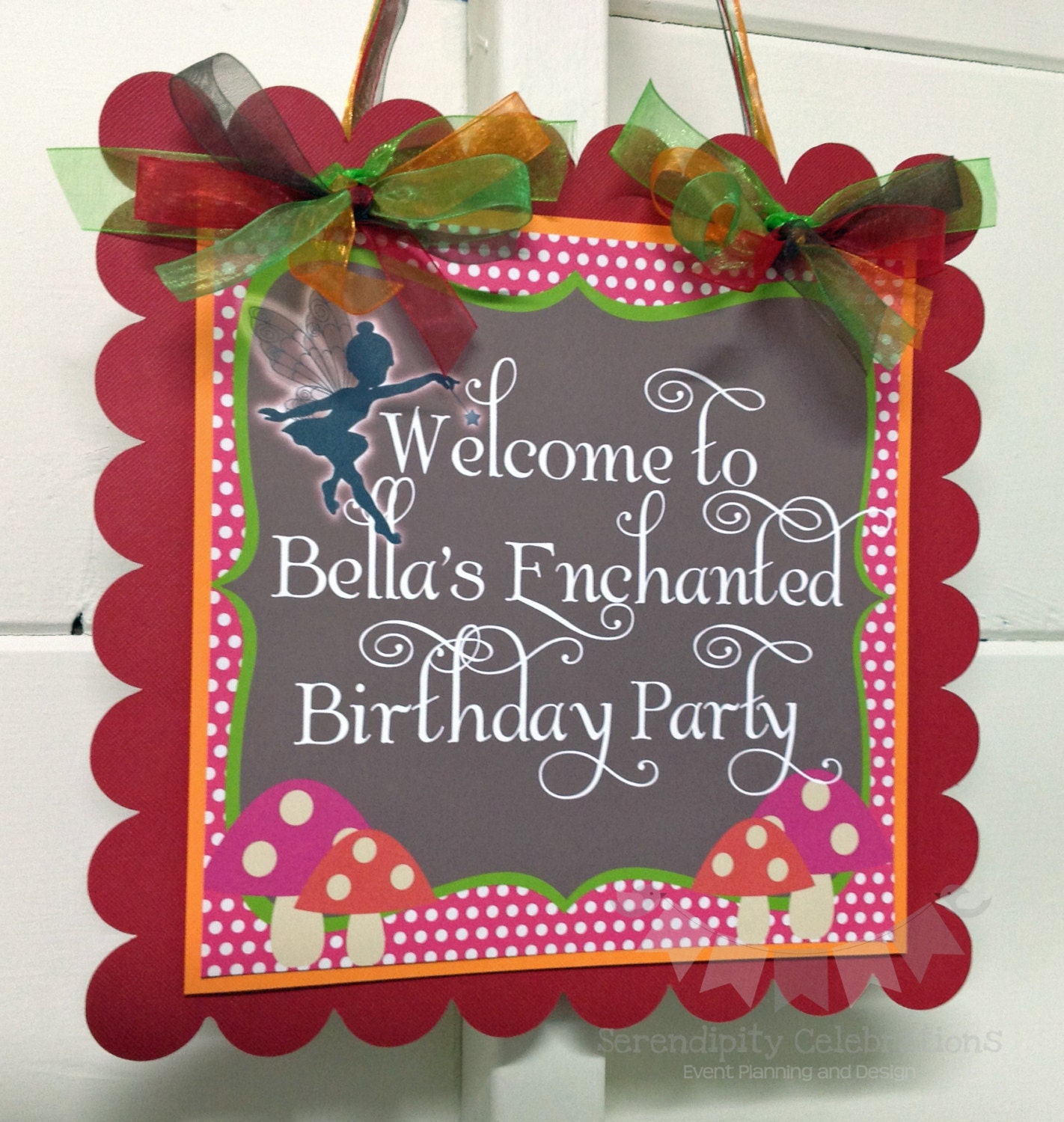 Fairy in the Woods: Door Sign -Fairy Party -Party Sign Il_570xn