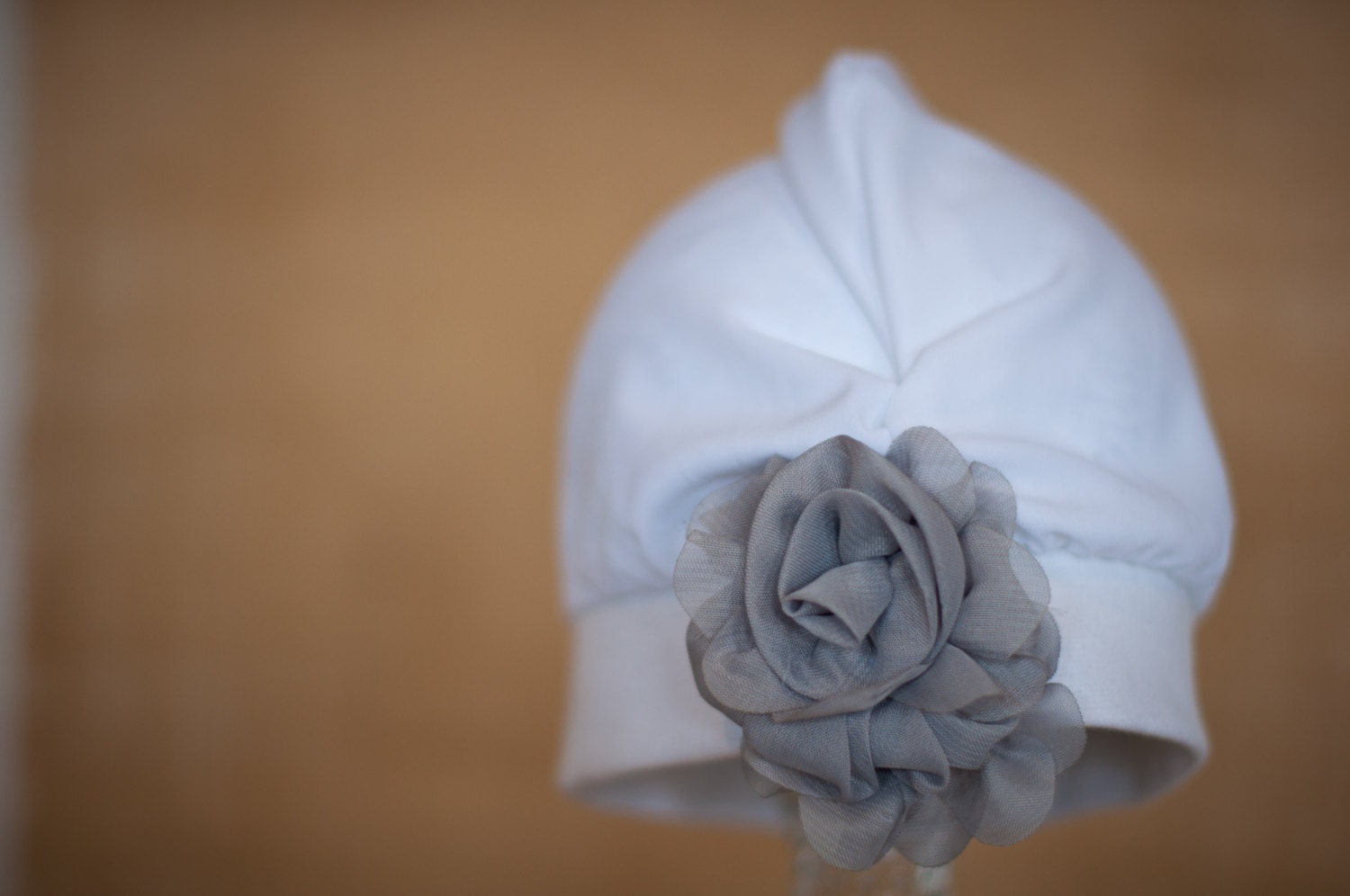Sheer White Cloche, 3-6 months, Ready to ship