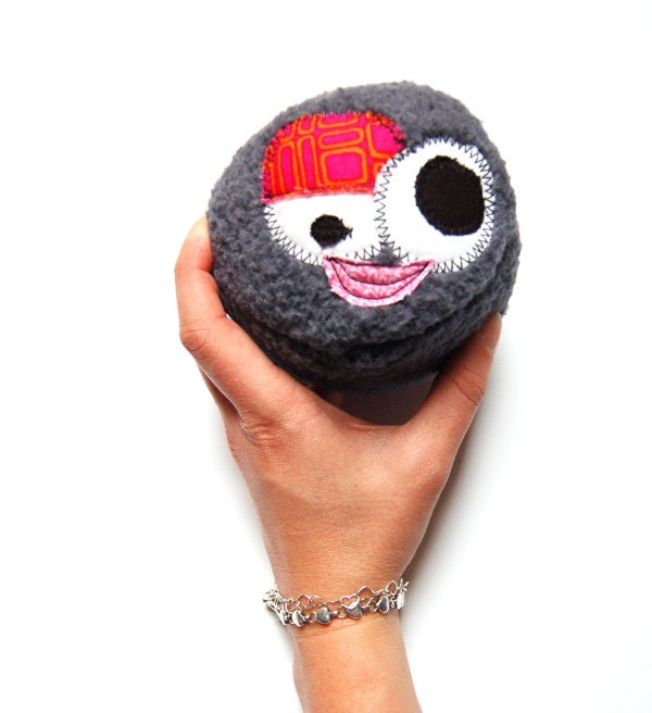 Large Dog Toy Ball with 3.5" Squeaky Tennis Ball Inside -  Giggly Gal by Fugly Friends