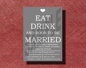 Fun Rehearsal Dinner Invitation DIY