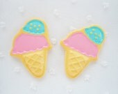 4pcs - LL Pastel Ice Cream Cone Decoden Cabochon (49x34mm) MXL10003