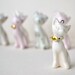 Milk color ceramic with golden bow - ceramic cat necklace, elegant kitten shape, animal, pet, whimsical creature, white Etsy UK