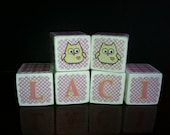 Custom Alphabet Blocks for Baby Shower
