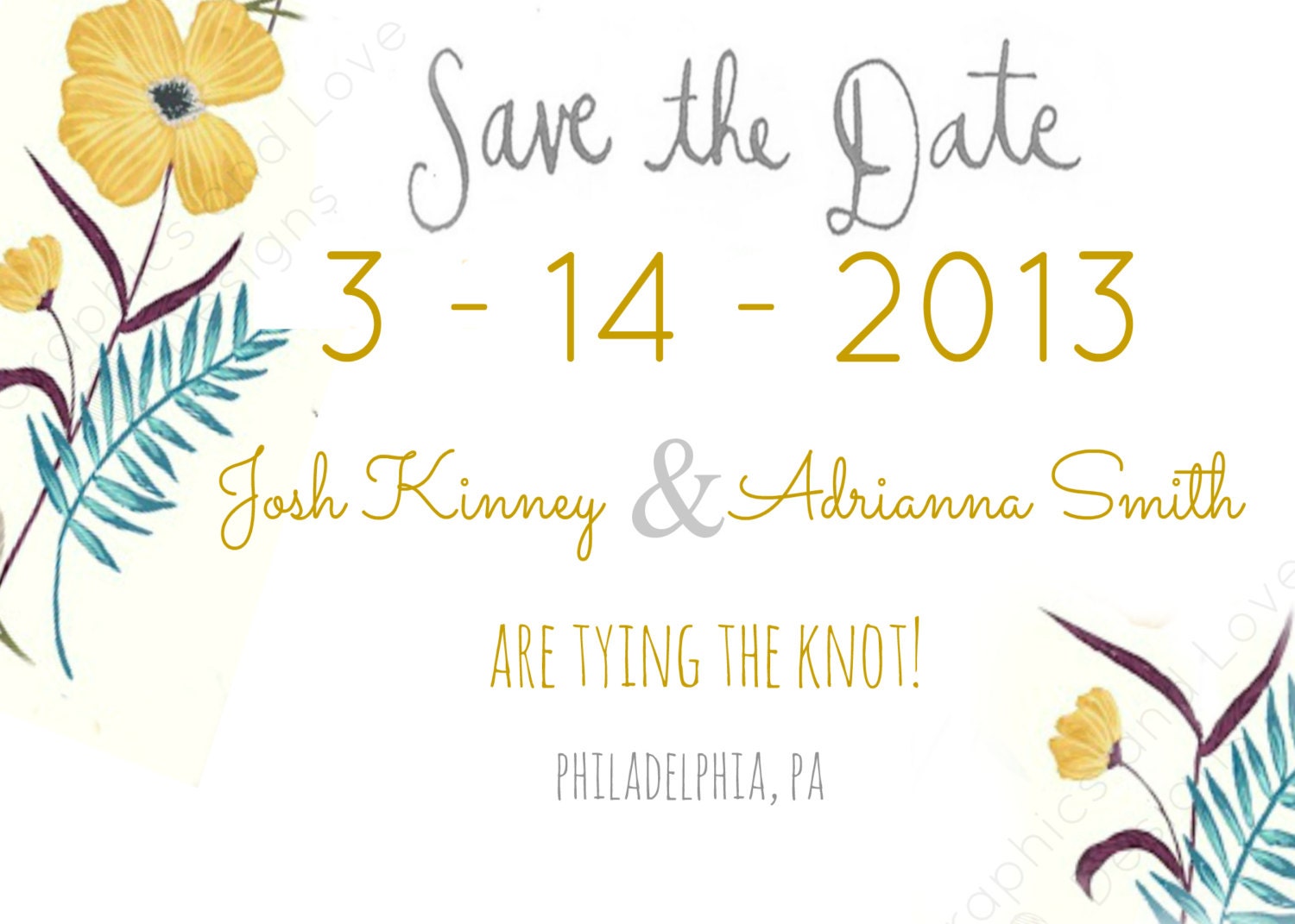 printable save the date vintage floral