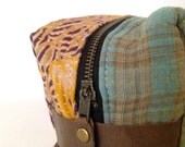 kantha quilt dopp kit cosmetic bag