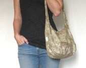 Hobo Bag. Large Purse. CLEARANCE. Modern Diaper Bag. Slouch Bag. Autumn Fashion Accessory. tan brown khaki gold harvest