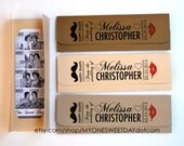 Lips and Mustache Photo booth Photo-Strip Picture Holders Party Favor Vintage Theme