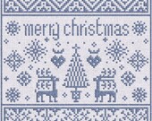 Small Christmas Sampler & Free Pattern - Instant Download PDF Pattern
