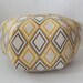 18" Ottoman Pouf Floor Pillow Yellow Annie