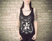 Women Boston Terrier Neo Black Tank Shirt Available in S-M-L-XL-2XL FREE shipping