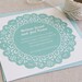 Printable Wedding Invitation Set - Doily