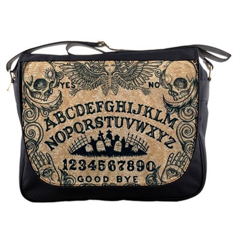 Ouija board messenger bag