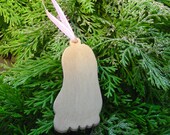 BABY SHOWER GIFT Tag - Shower Decoration - A Little Girl's Tiny Foot Ornament - Do It Yourself - Shower Gifts or Gift Tag