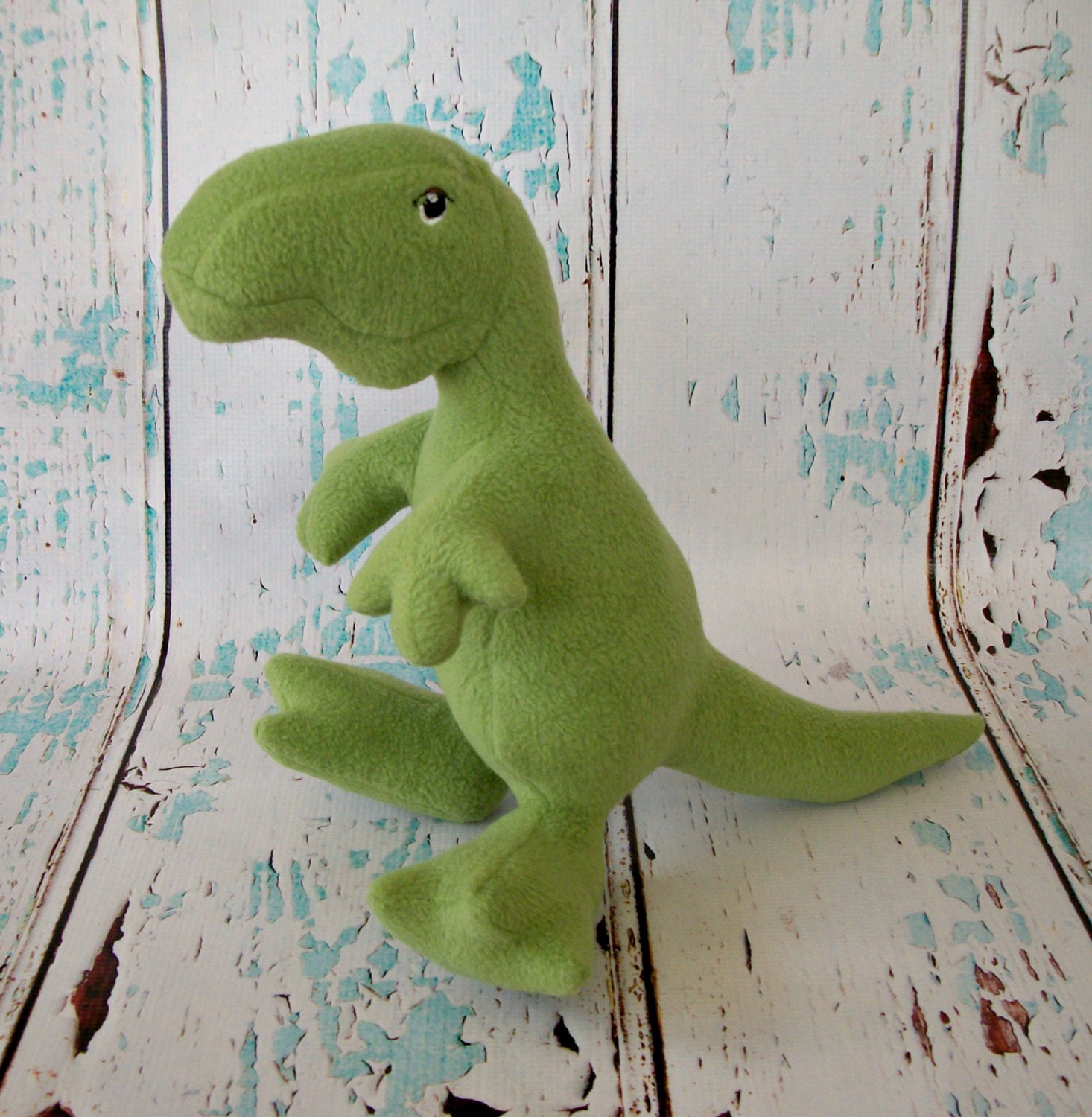 Ready To Ship - Green Dinosaur - FREE SHIPPING
