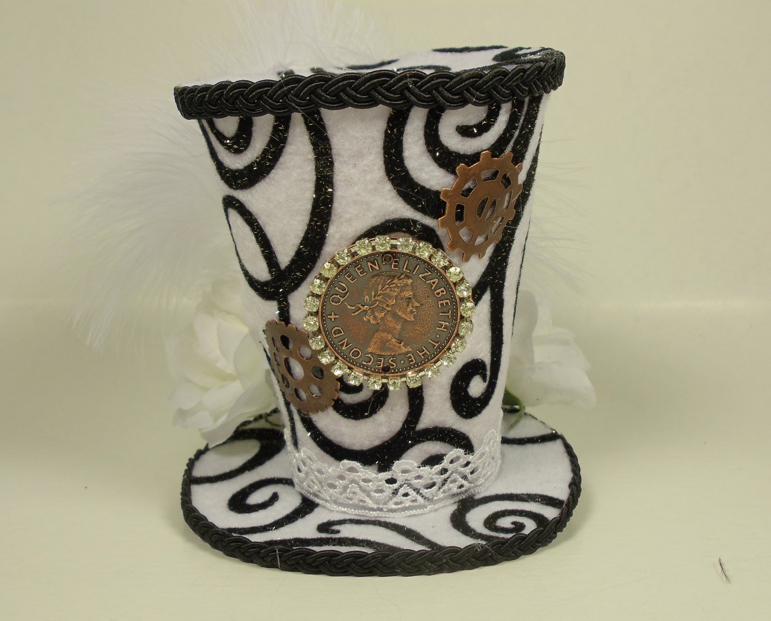 Elizabethan Swirls Mini Top Hat