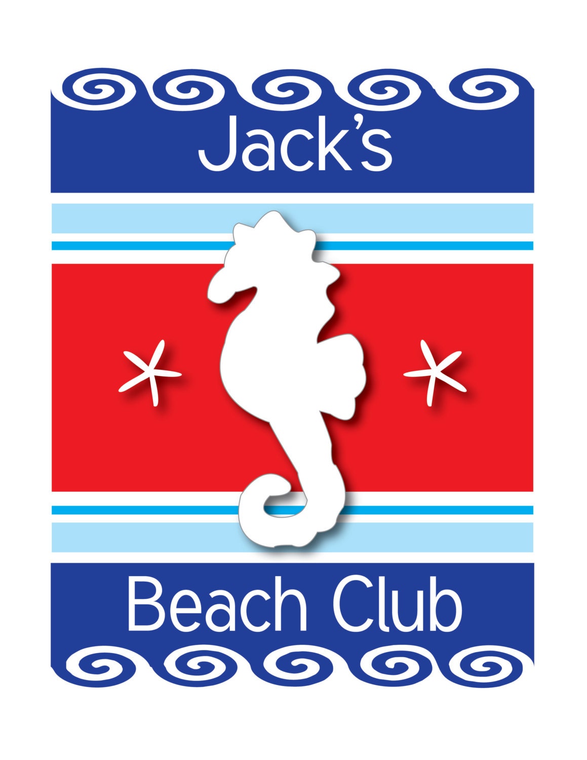 Nautical Nursery, Nursery Wall Art, Kids Wall Art, Personalized Childrens, Beach Nursery, Nursery Print, Baby Name Print, Beach Club