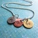 Save the Date Necklace- Hand Stamped Personalized Wedding/Anniversary Necklace