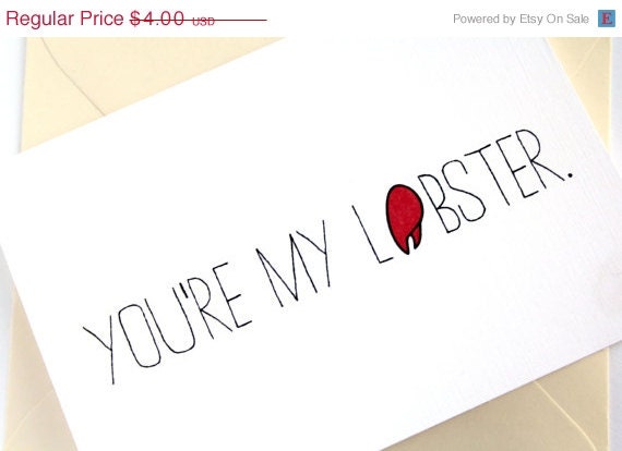 SALE Priority Shipping Lobster Card