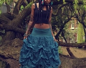 Twilight - OOAK Bohemian ruched draped skirt