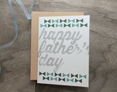 Greeting card - Happy Father's Day, Block Print
