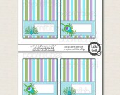 Peacock Party Table Tents - Blank - Write On - DIY PRINTABLE