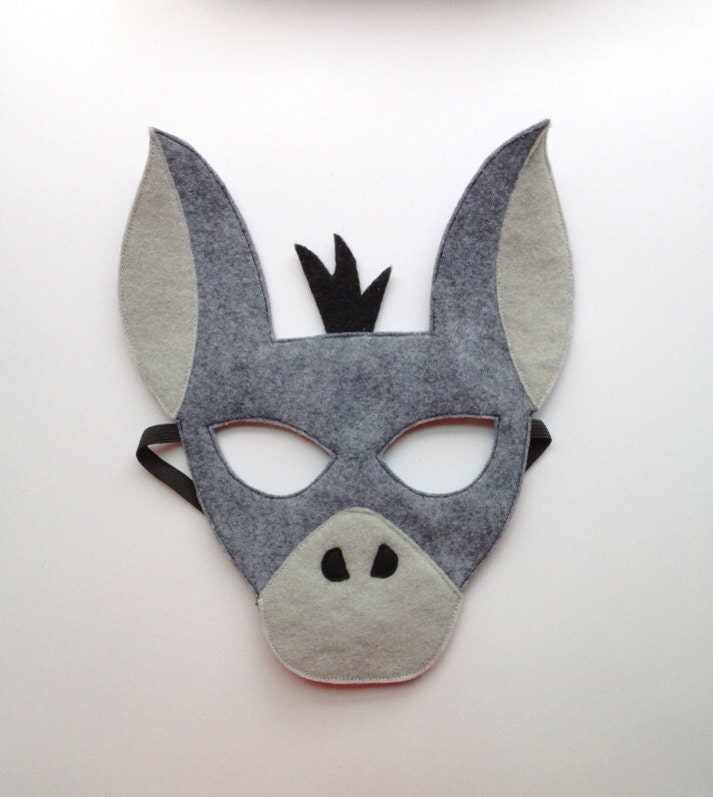 Donkey Mask (grey) -CHILD
