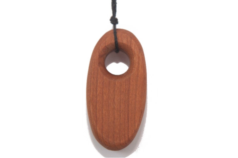 Wooden Teething Necklace, Organic Wood for Mom - Tear Drop