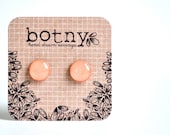 Shimmering Salmon Pink Bridal Brook Earrings