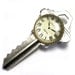 Clock on Key Brooch, recycled, upcycled, key jewelry, eco friendly, watch, repurposed key, reclaimed, for her